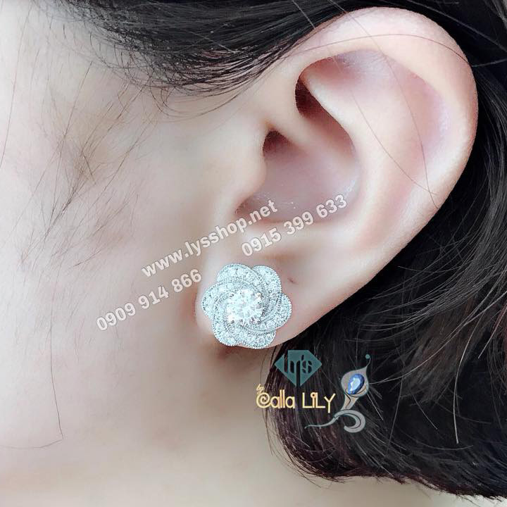 BÔNG TAI KIM CƯƠNG VIÊN CHỦ 5,4 LY - N.3561
