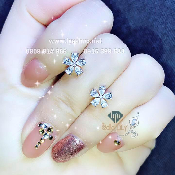 MẪU BÔNG TAI ORCHARD 5 CÁNH GIỌT NƯỚC