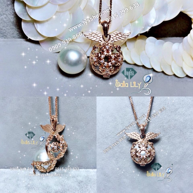 DÂY CHUYỀN NGỌC TRAI SATIN XÁM
