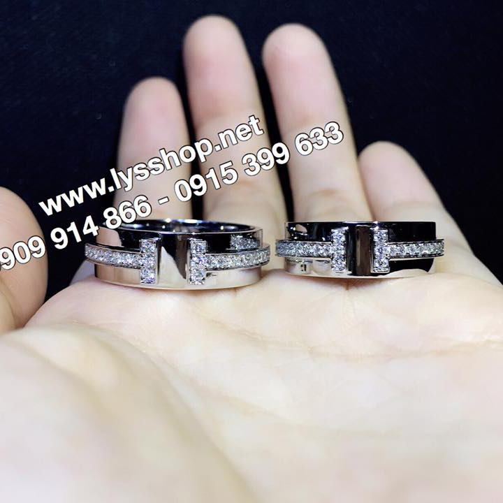 NHẪN CẶP KIM CƯƠNG FORM CHỮ T - N.3182