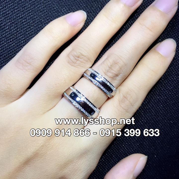 NHẪN CƯỚI KIM CƯƠNG CHẠY FULL XOÀN - N.3221