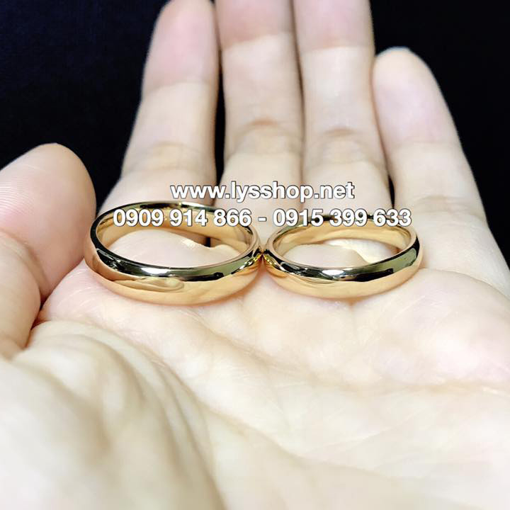 NHẪN CƯỚI TRƠN BẢN BO TRÒN - N.3621