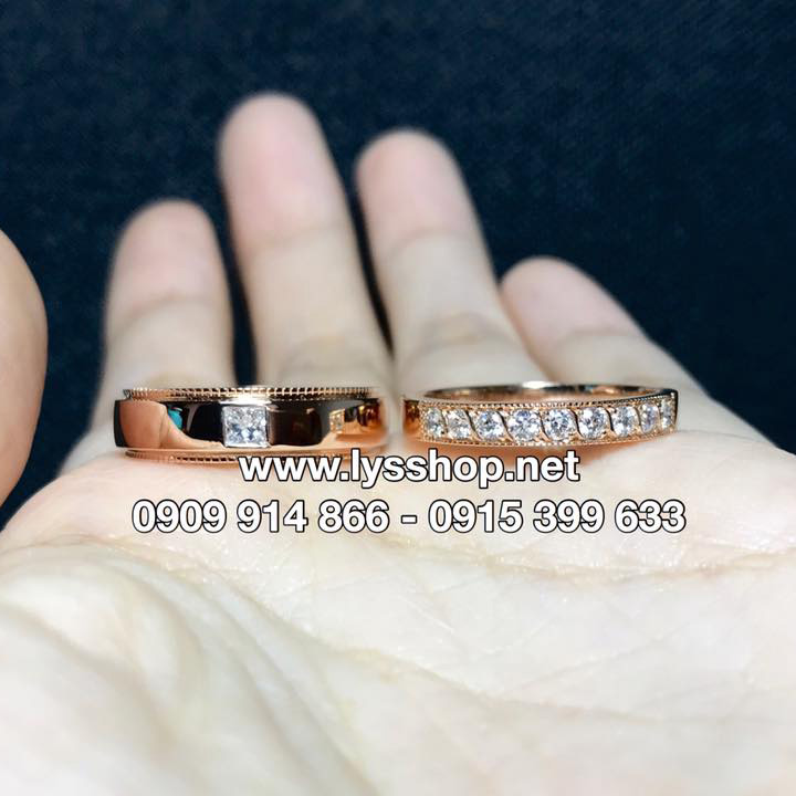 MẪU NHẪN CƯỚI KC VUÔNG & TRÒN -  N.3800