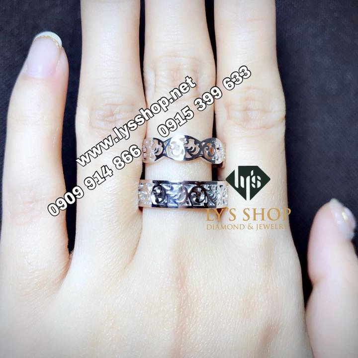 NHẪN CẶP MẪU HOA VĂN - N.4338