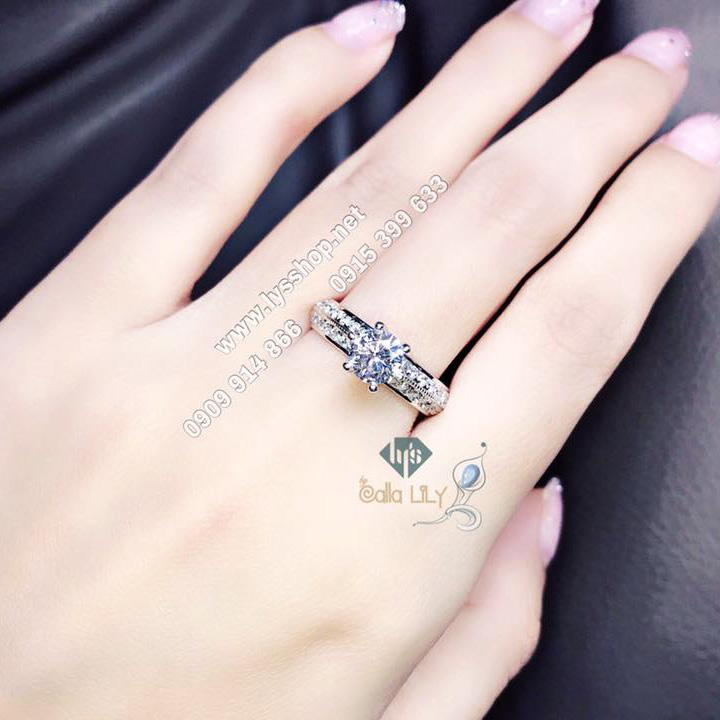 NHẪN KC CLASSIC VIÊN CHỦ 5,6 LY - N.1649
