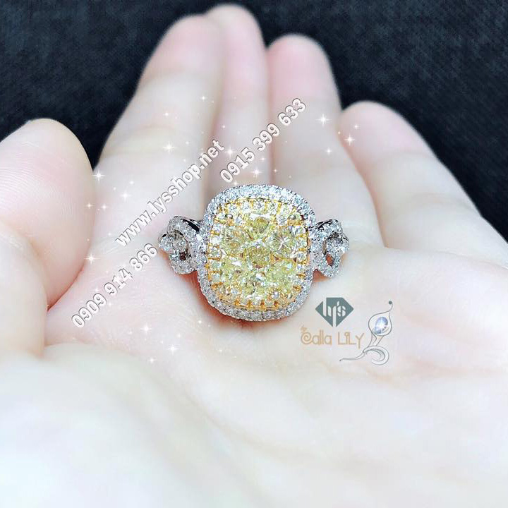 NHẪN CLUSTER FANCY COLOR & FANCY SHAPE