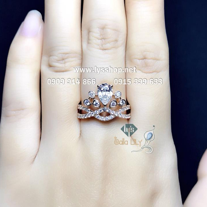 NHẪN KIM CƯƠNG VƯƠNG MIỆN GIỌT NƯỚC - N.4093