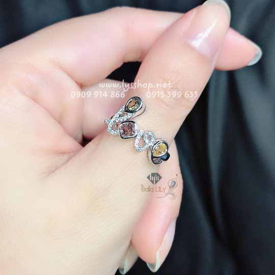 MẪU NHẪN KC MÀU CHỮ LOVE - N.4413