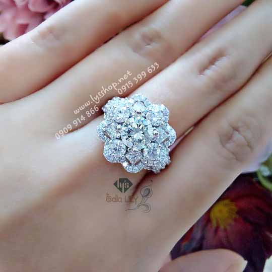 NHẪN CHÙM KC VUÔNG VÀ TRÒN  - N.2611