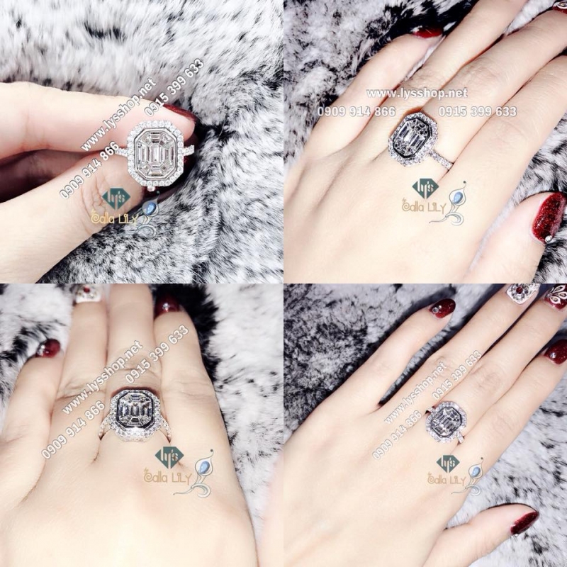 NHẪN GHÉP KC GIÁC EMERALD