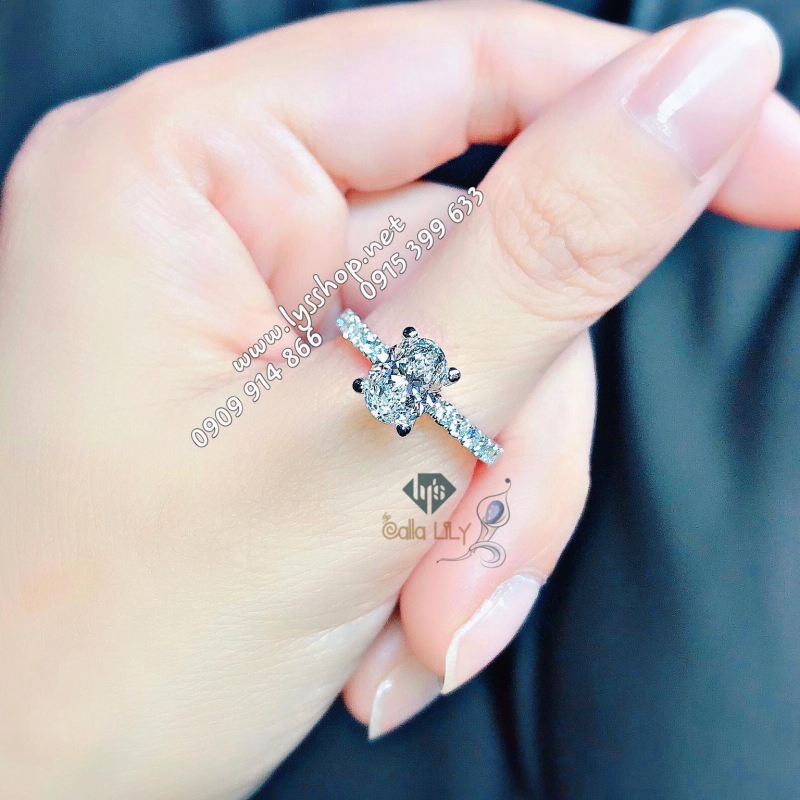 NHẪN CLASSIC KC OVAL 1 CARAT - N.4924B