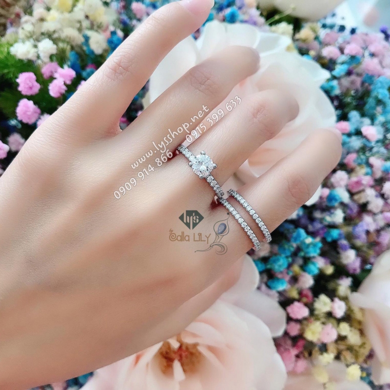 MẪU NHẪN LỒNG CLASSIC KIM CƯƠNG >5 LY - N.4924