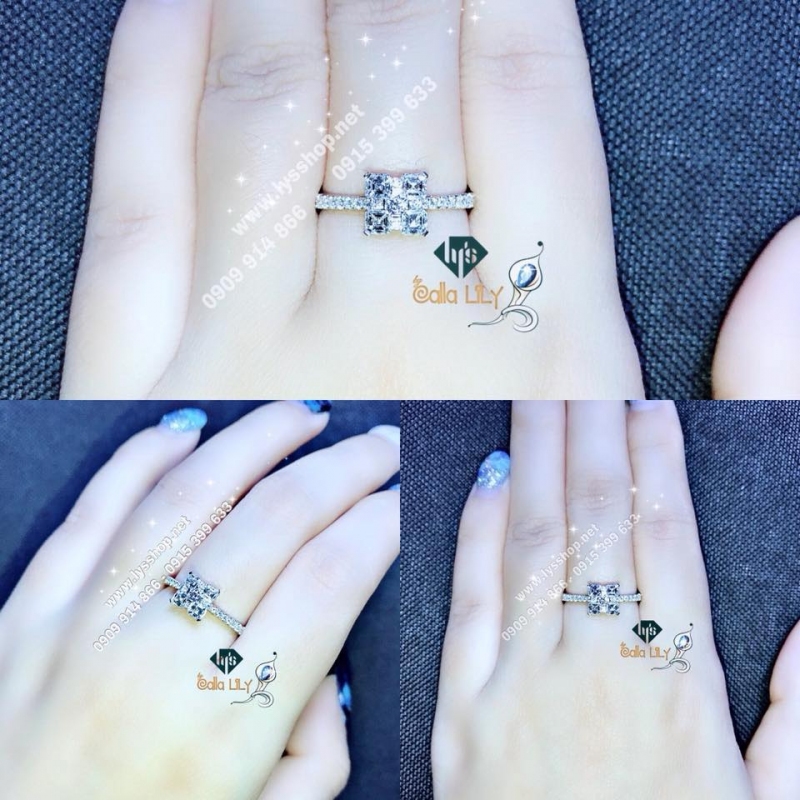 NHẪN KẾT KC ASSCHER - N.5016