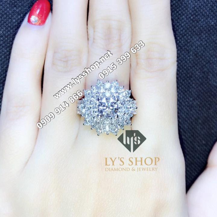NHẪN CHÙM 3 TẦNG KC 5,4 LY GIA - N.5075
