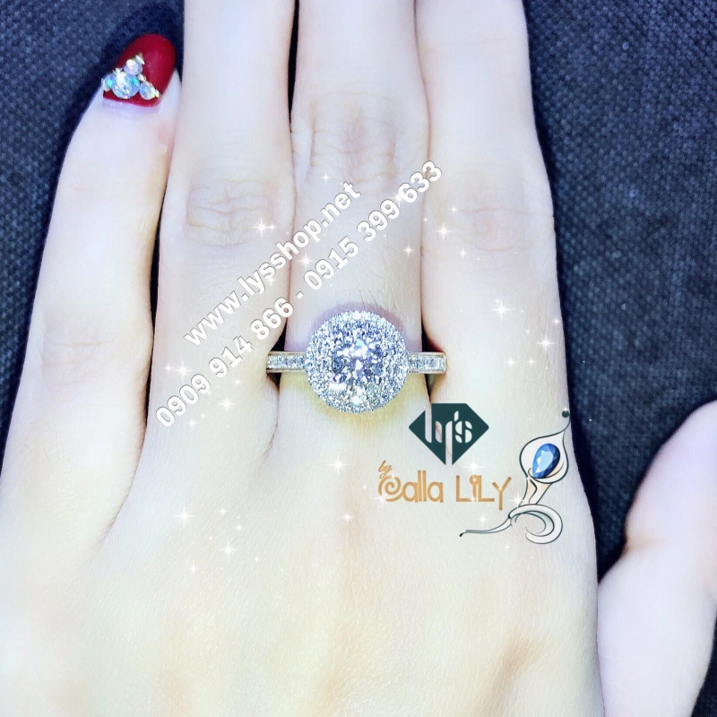 NHẪN HALO 2 VÒNG 4.5 LY KIỂM ĐỊNH GIA - N.5902