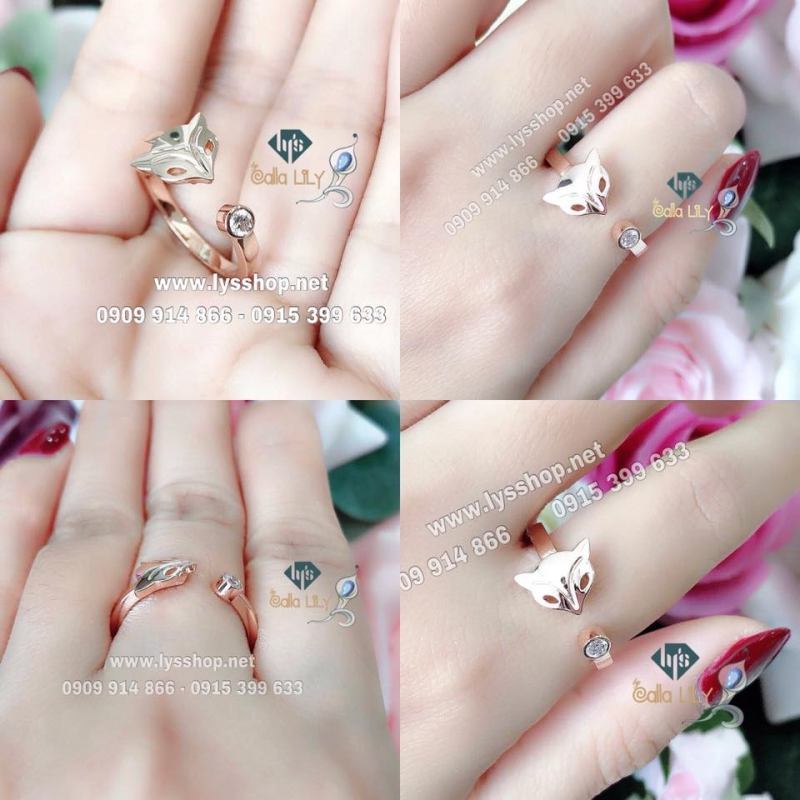 NHẪN KC THIÊN NHIÊN HÌNH CON CÁO - N.5347