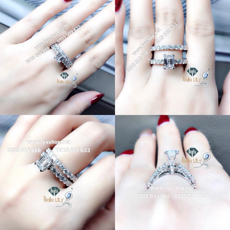 CẶP VỎ NHẪN KIM CƯƠNG FULL VÒNG - N.5363