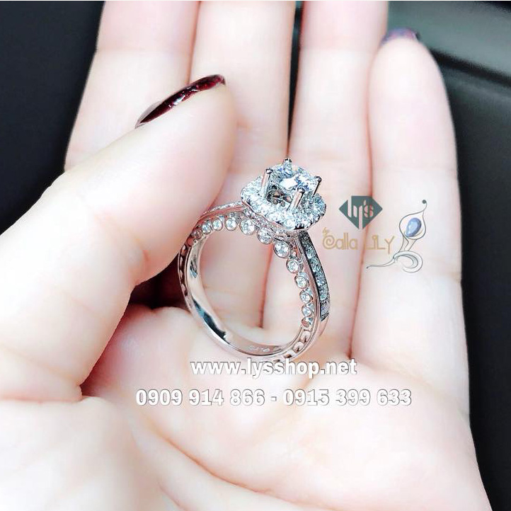 NHẪN KC HALO VUÔNG 5,4 LY GIA
