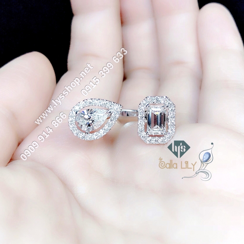 MẪU NHẪN KC EMERALD & PEAR SHAPE