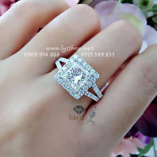 MẪU NHẪN HALO KC PRINCESS 1.3 CT - N.5837