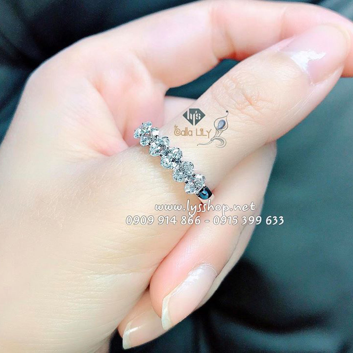 MẪU NHẪN KẾT 6V KIM CƯƠNG OVAL - N.6000