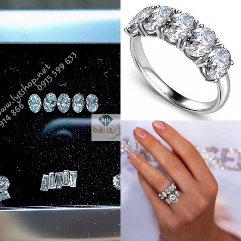 MẪU NHẪN KẾT 5V KIM CƯƠNG OVAL