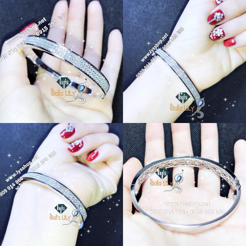 VÒNG BAND 3 HÀNG KIM CWUONG TẤM - N.1031
