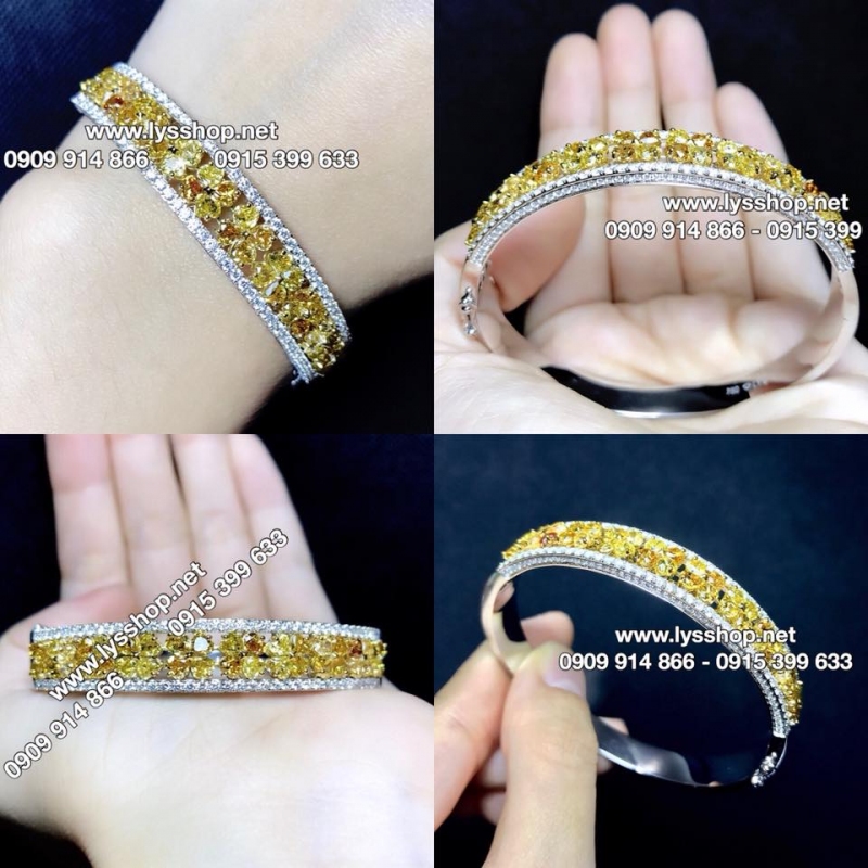 [HÀNG ĐỘC] VÒNG TAY KC KẾT 40 VIÊN KC TRÁI TIM - N.4104